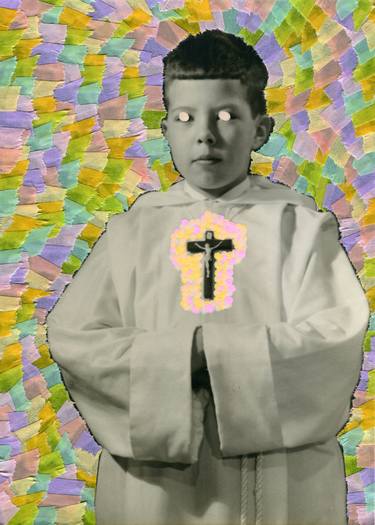Original Conceptual Religion Collage by Naomi Vona