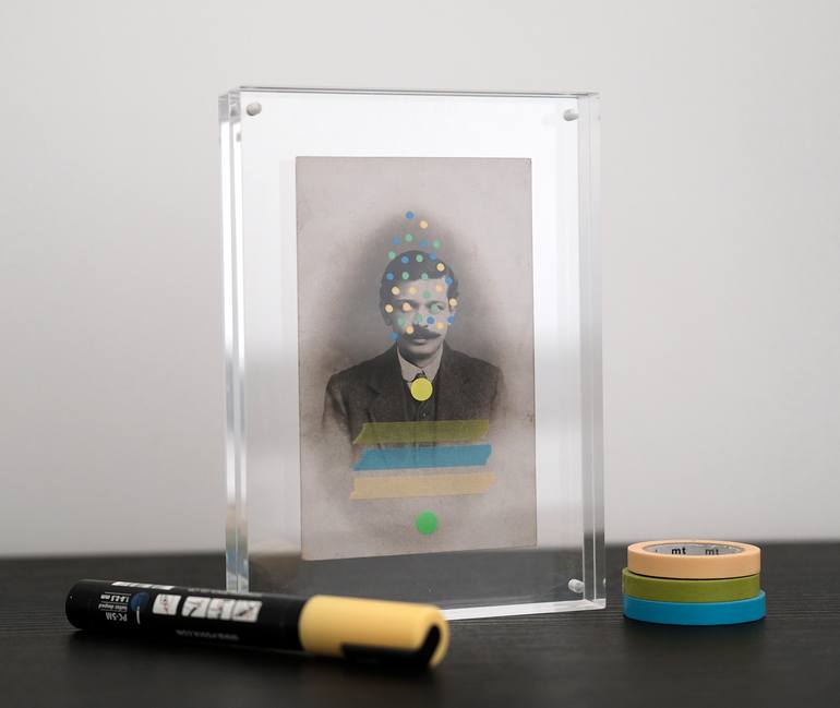 Original Abstract Fantasy Collage by Naomi Vona