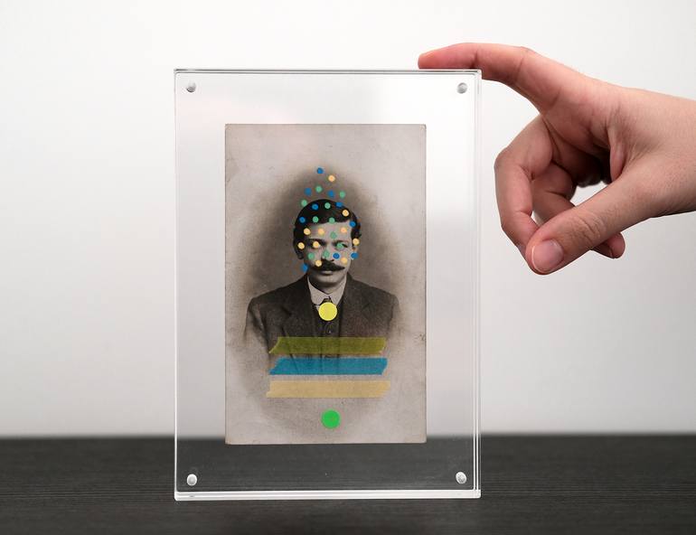 Original Abstract Fantasy Collage by Naomi Vona