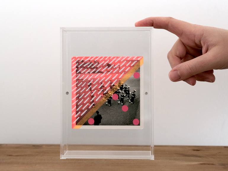 Original Abstract Science/Technology Collage by Naomi Vona