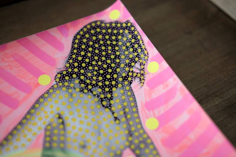 Original Abstract Nude Collage by Naomi Vona