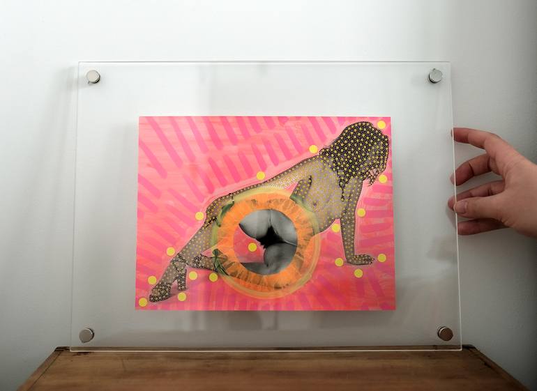 Original Abstract Nude Collage by Naomi Vona
