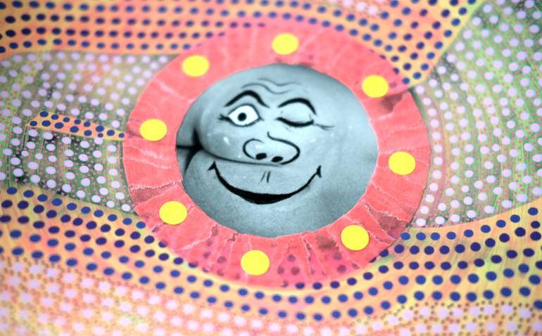 Original Abstract Humor Collage by Naomi Vona
