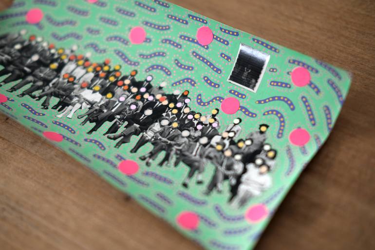 Original Abstract People Collage by Naomi Vona