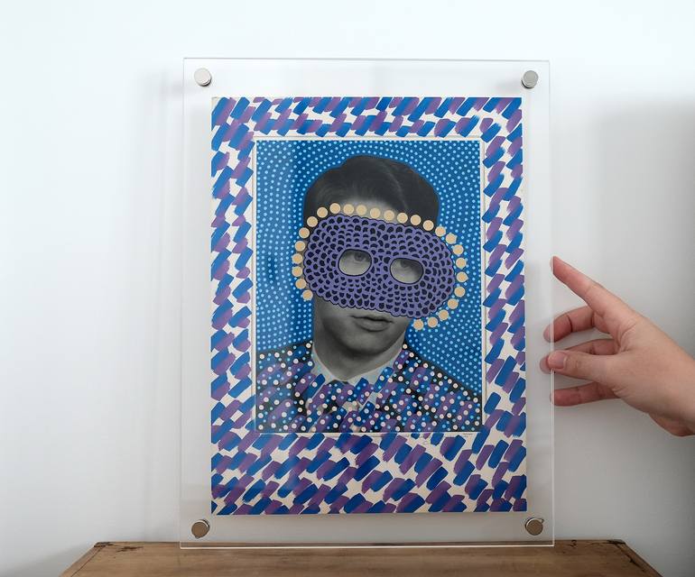 Original Abstract Men Collage by Naomi Vona