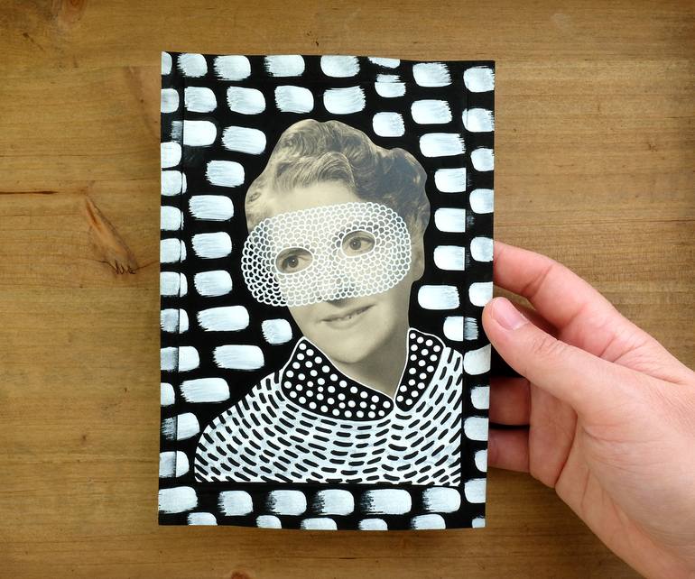 Original Abstract Women Drawing by Naomi Vona