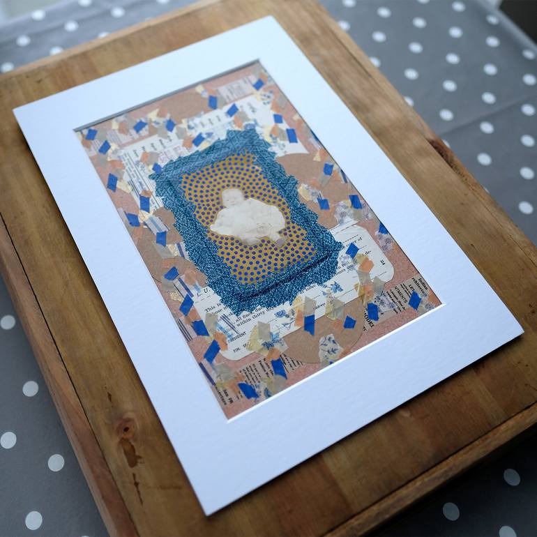 Original Abstract Children Collage by Naomi Vona