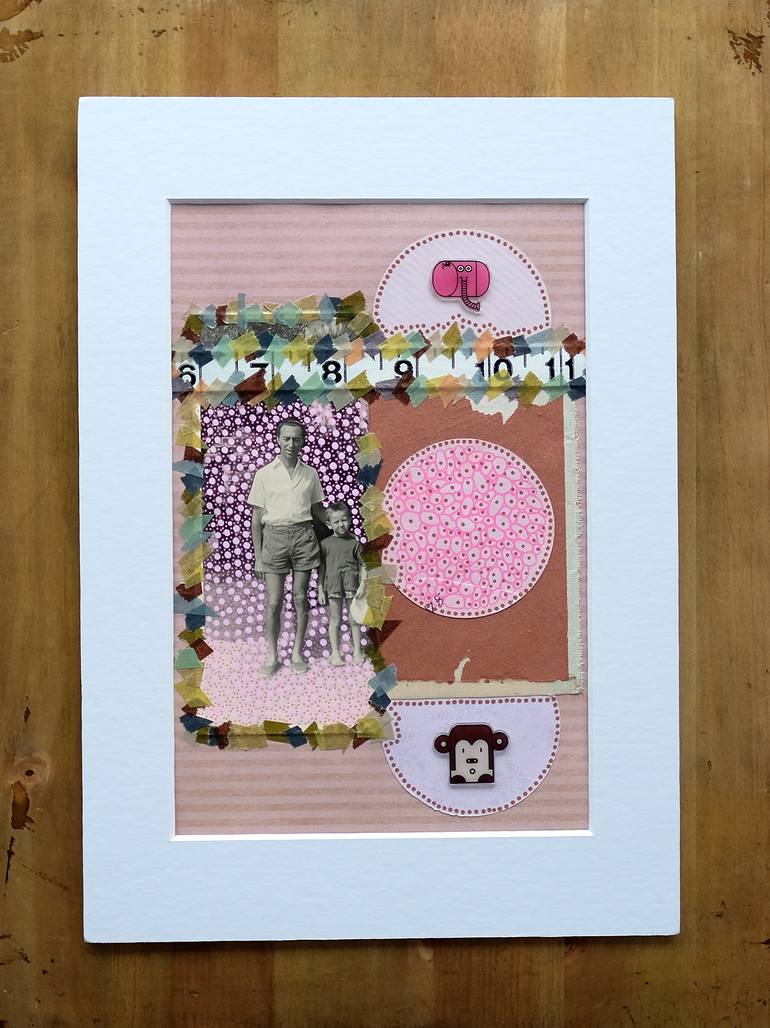 Original Abstract Family Collage by Naomi Vona