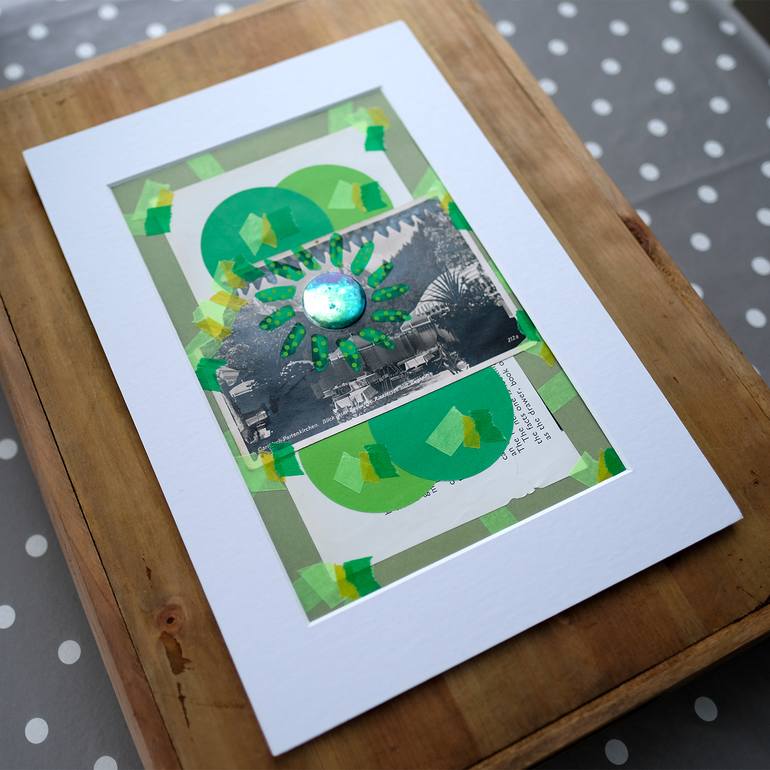 Original Abstract Landscape Collage by Naomi Vona