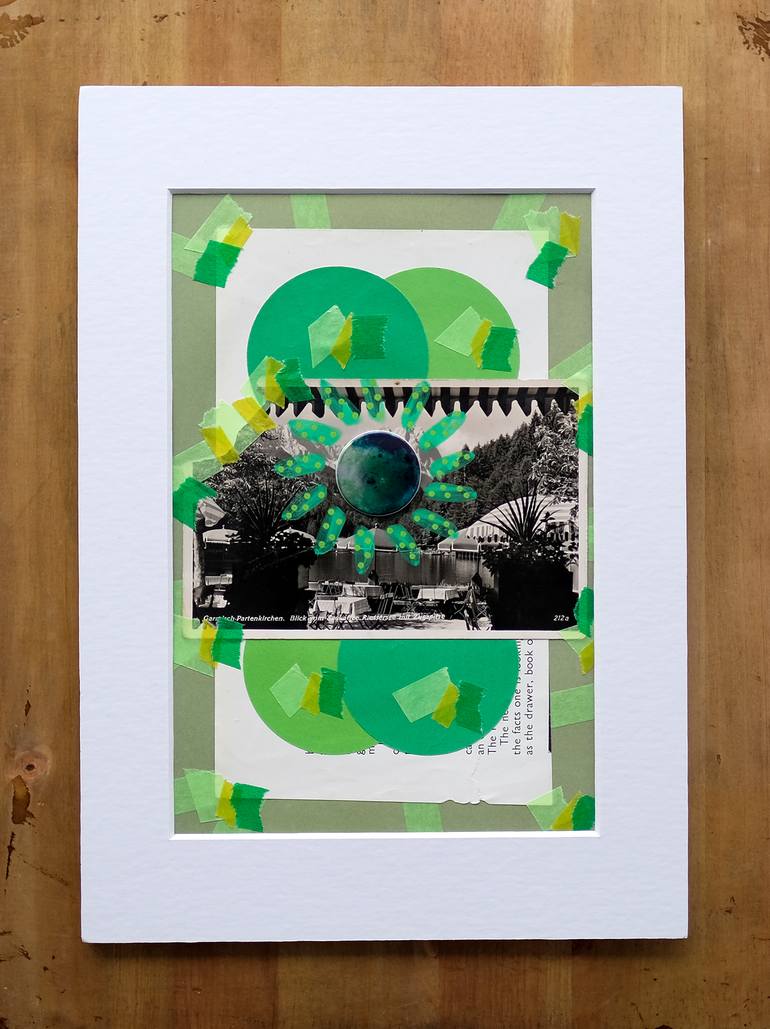 Original Abstract Landscape Collage by Naomi Vona