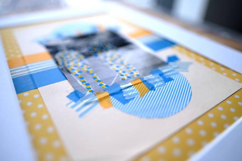 Original Abstract Sports Collage by Naomi Vona