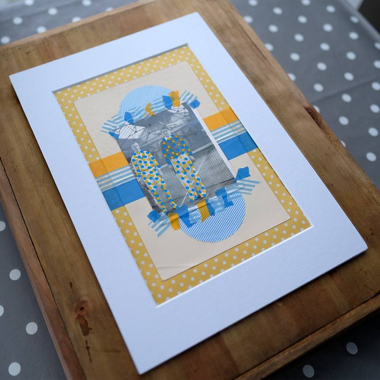 Original Abstract Sports Collage by Naomi Vona