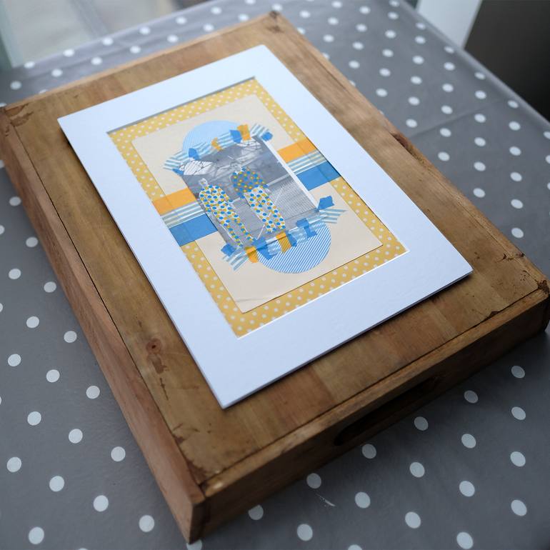 Original Abstract Sports Collage by Naomi Vona