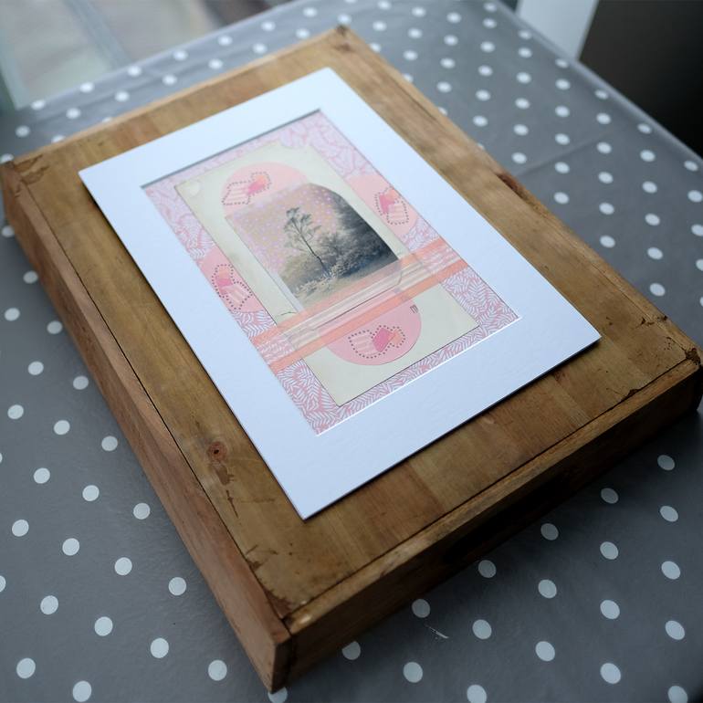 Original Abstract Landscape Collage by Naomi Vona