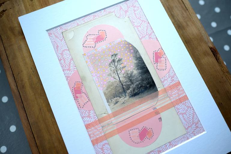 Original Abstract Landscape Collage by Naomi Vona