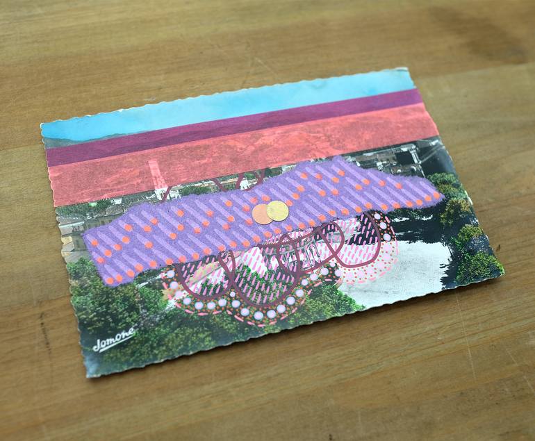 Original Abstract Landscape Collage by Naomi Vona