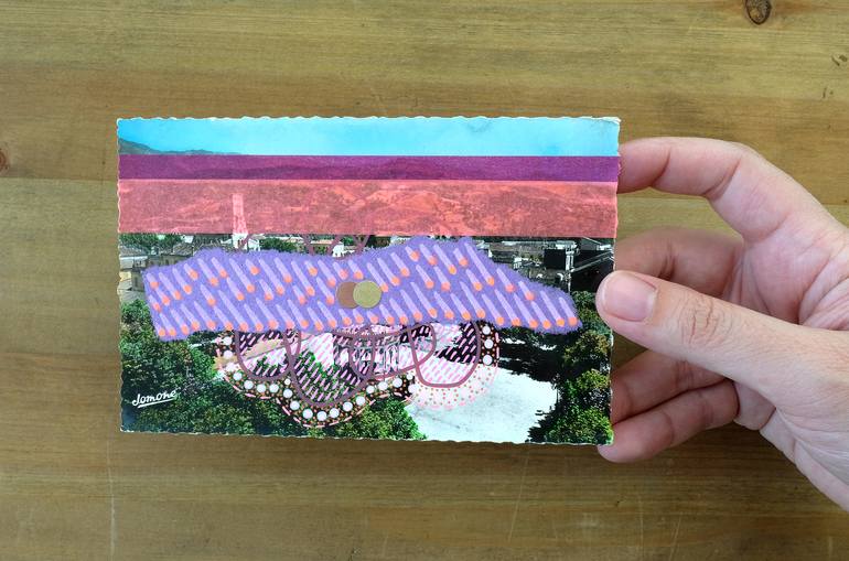 Original Abstract Landscape Collage by Naomi Vona