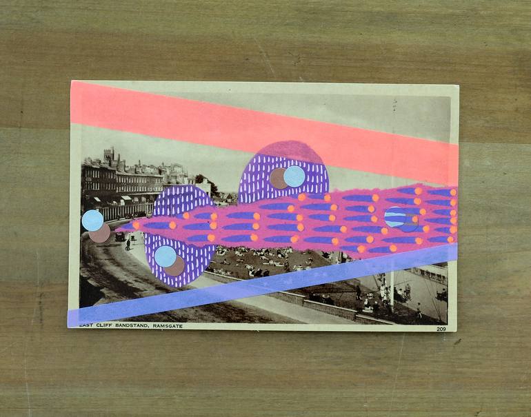 Original Abstract Landscape Collage by Naomi Vona