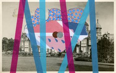 Original Abstract Architecture Collage by Naomi Vona