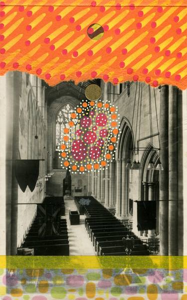 Original Abstract Religion Collage by Naomi Vona