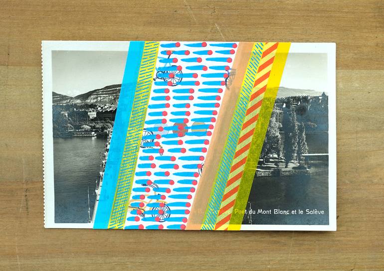 Original Abstract Nature Collage by Naomi Vona