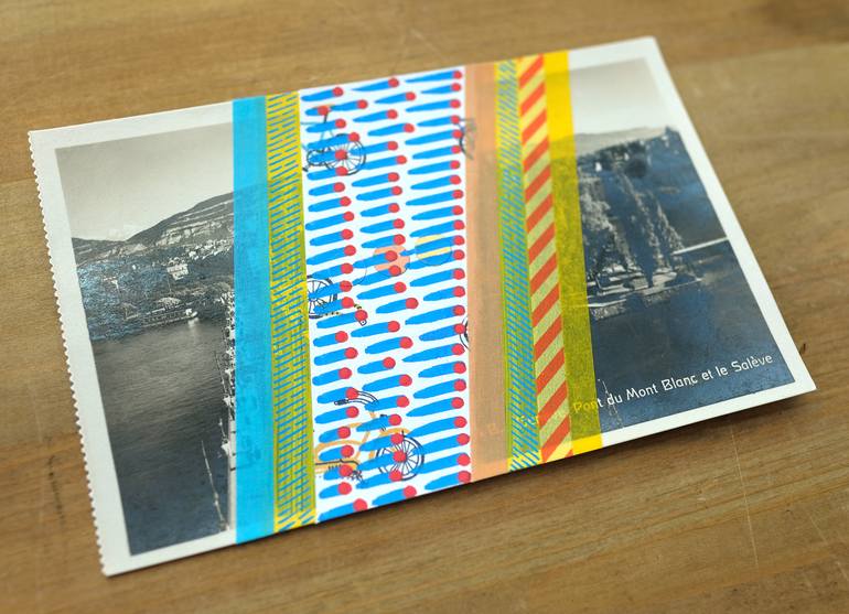 Original Abstract Nature Collage by Naomi Vona