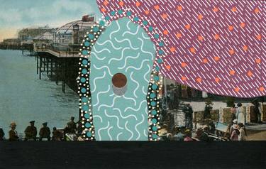 Original Seascape Collage by Naomi Vona