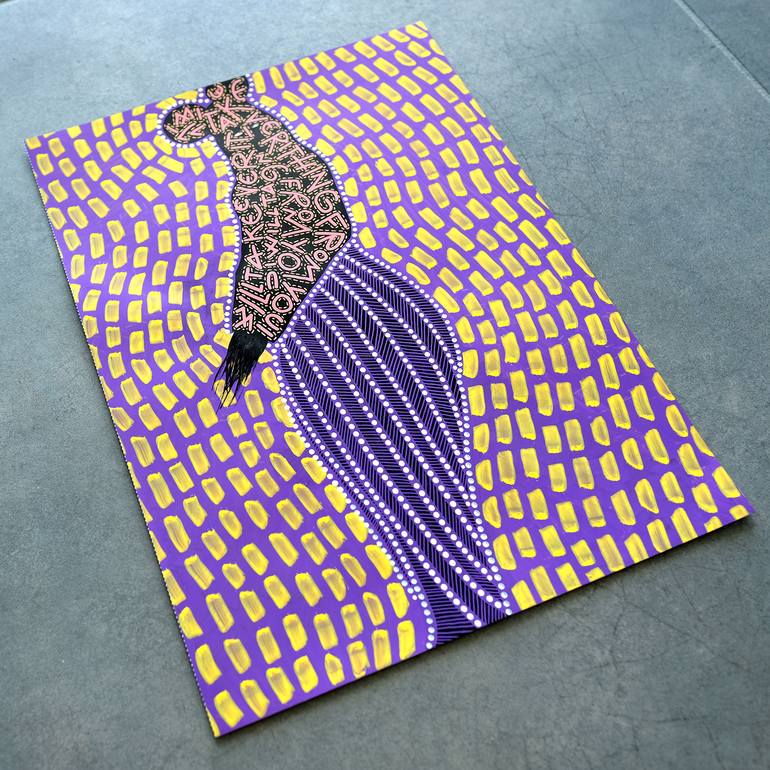 Original Pop Art Fashion Drawing by Naomi Vona
