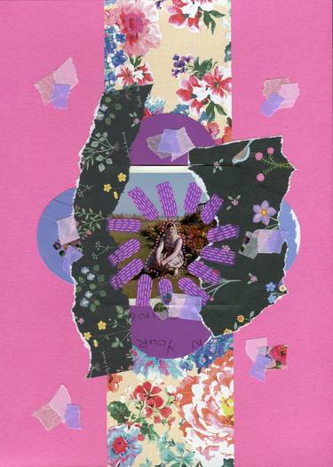 Print of Abstract Floral Collage by Naomi Vona