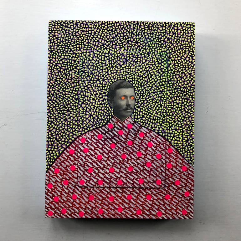 Original Abstract Men Collage by Naomi Vona