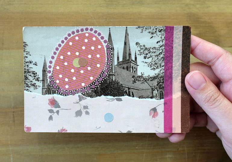 Original Abstract Architecture Collage by Naomi Vona