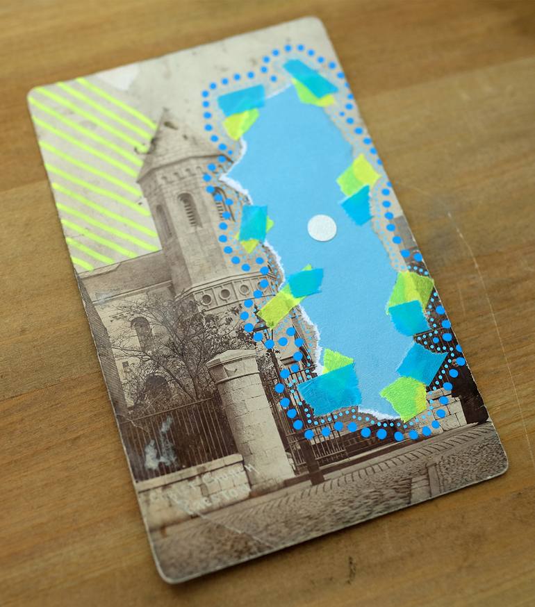 Original Abstract Architecture Collage by Naomi Vona