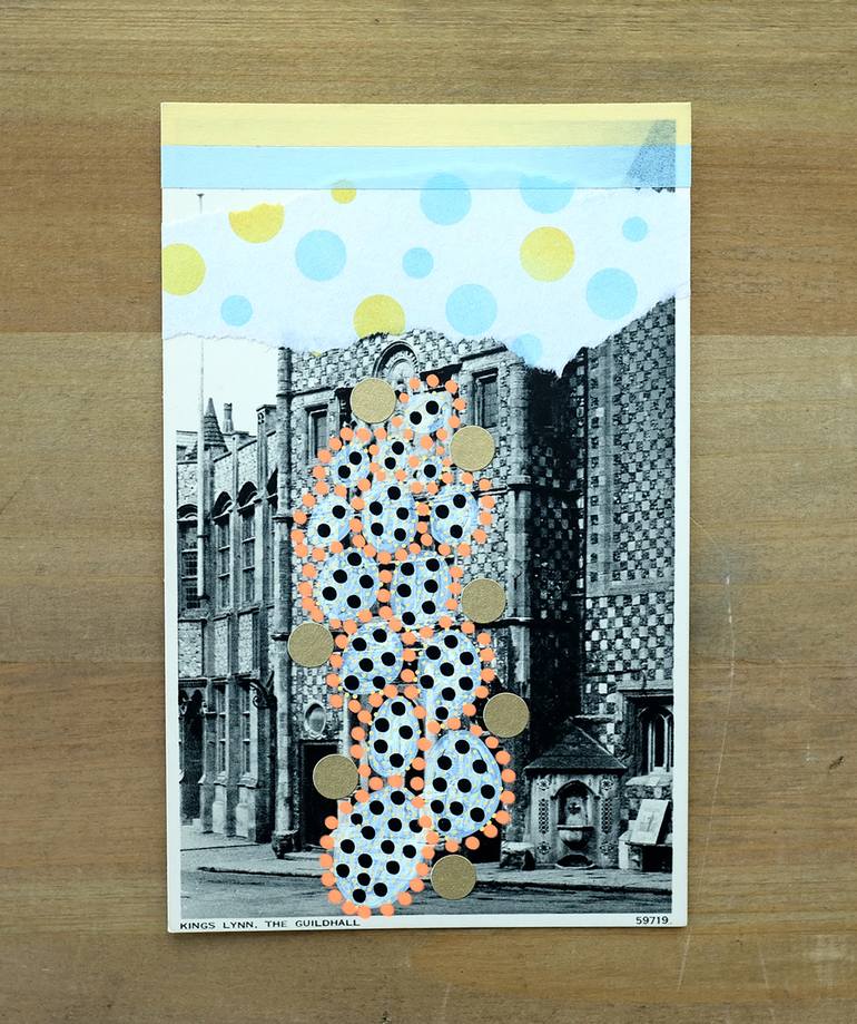 Original Abstract Architecture Collage by Naomi Vona