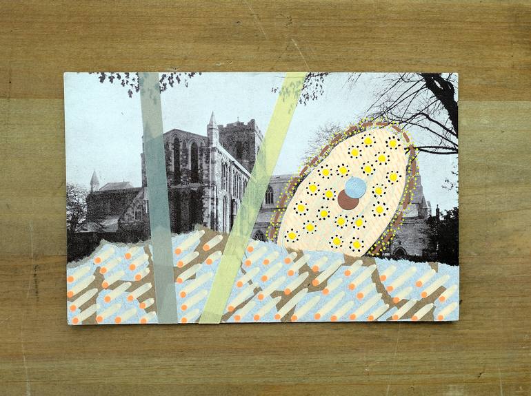 Original Abstract Architecture Collage by Naomi Vona