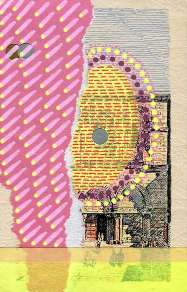 Original Dada Abstract Collage by Naomi Vona