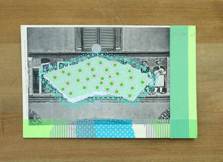 Original Abstract Architecture Collage by Naomi Vona