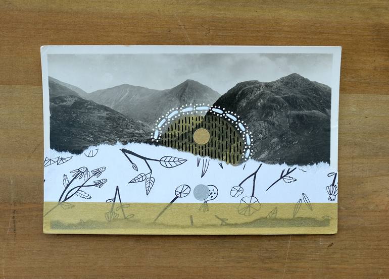 Original Abstract Nature Collage by Naomi Vona