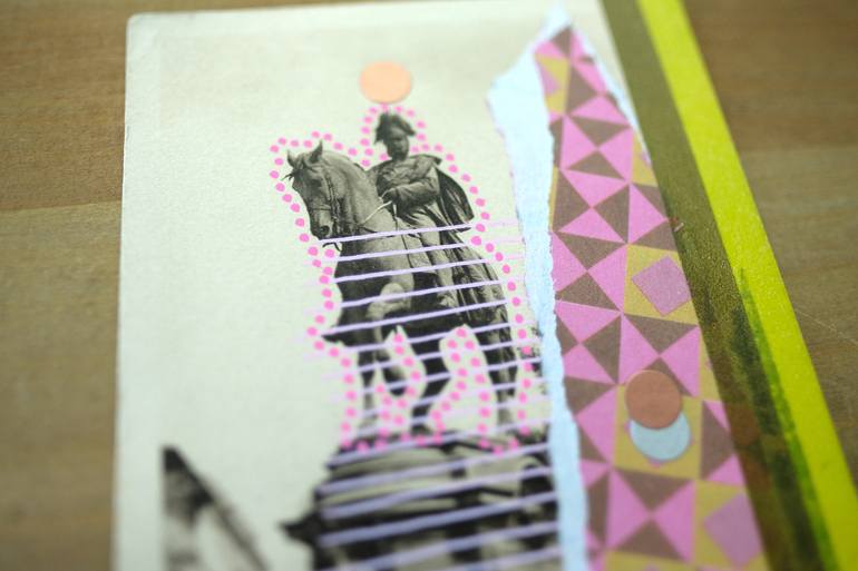 Original Abstract Architecture Collage by Naomi Vona