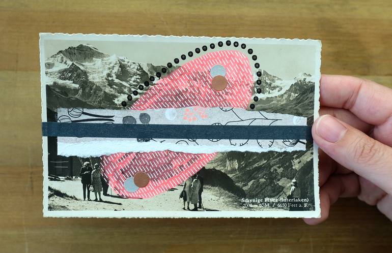 Original Abstract Nature Collage by Naomi Vona
