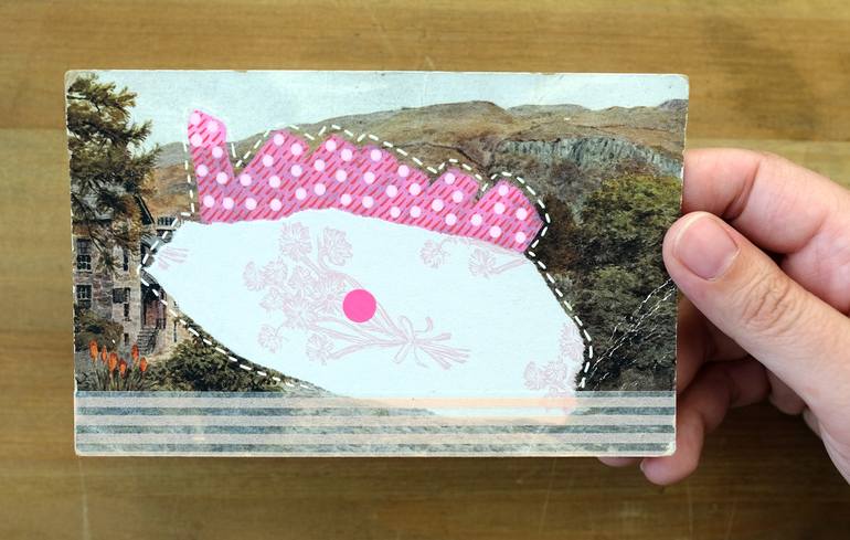 Original Abstract Nature Collage by Naomi Vona