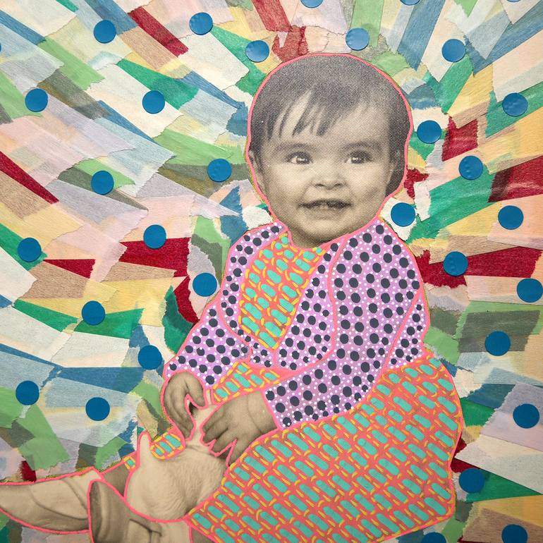 Original Children Collage by Naomi Vona