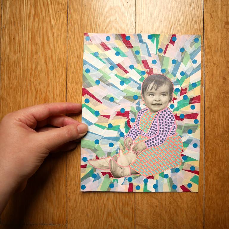 Original Children Collage by Naomi Vona