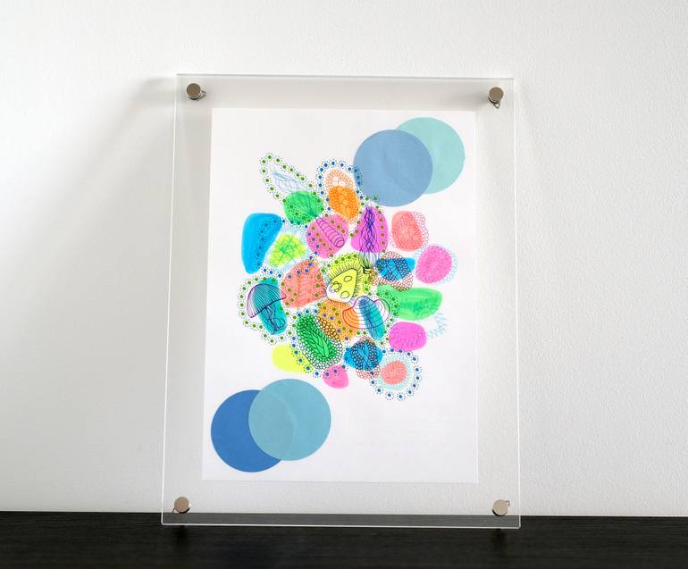 Original Illustration Abstract Collage by Naomi Vona