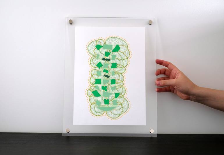 Original Illustration Abstract Collage by Naomi Vona