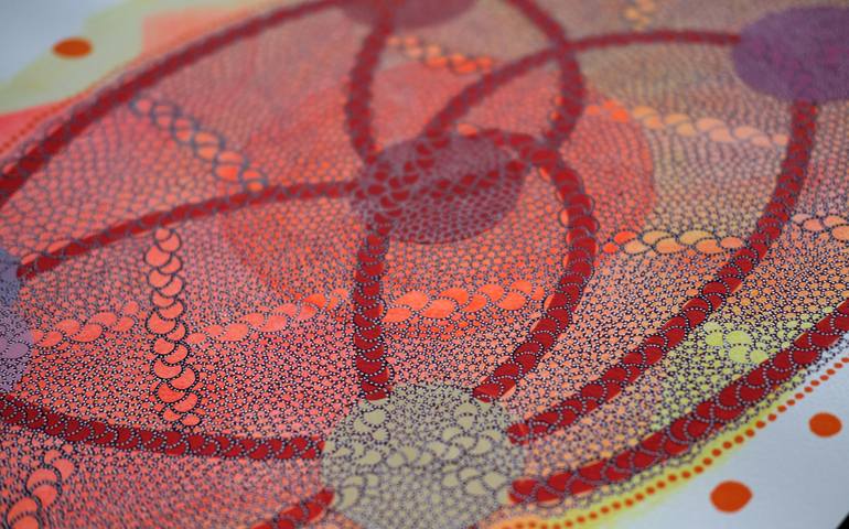 Original Illustration Abstract Collage by Naomi Vona