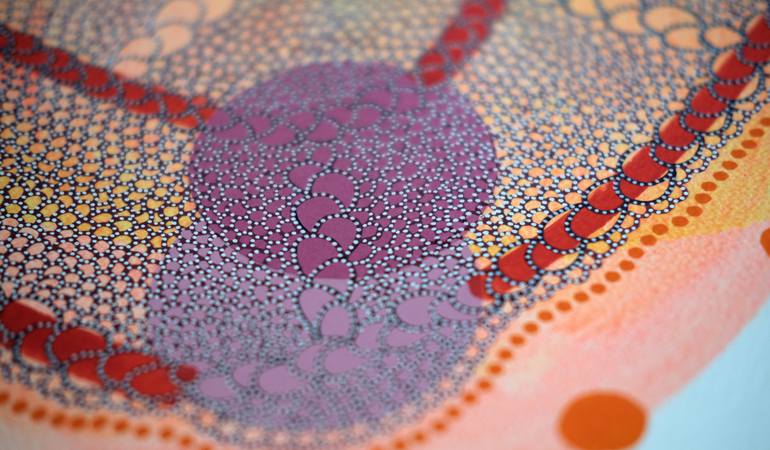 Original Illustration Abstract Collage by Naomi Vona