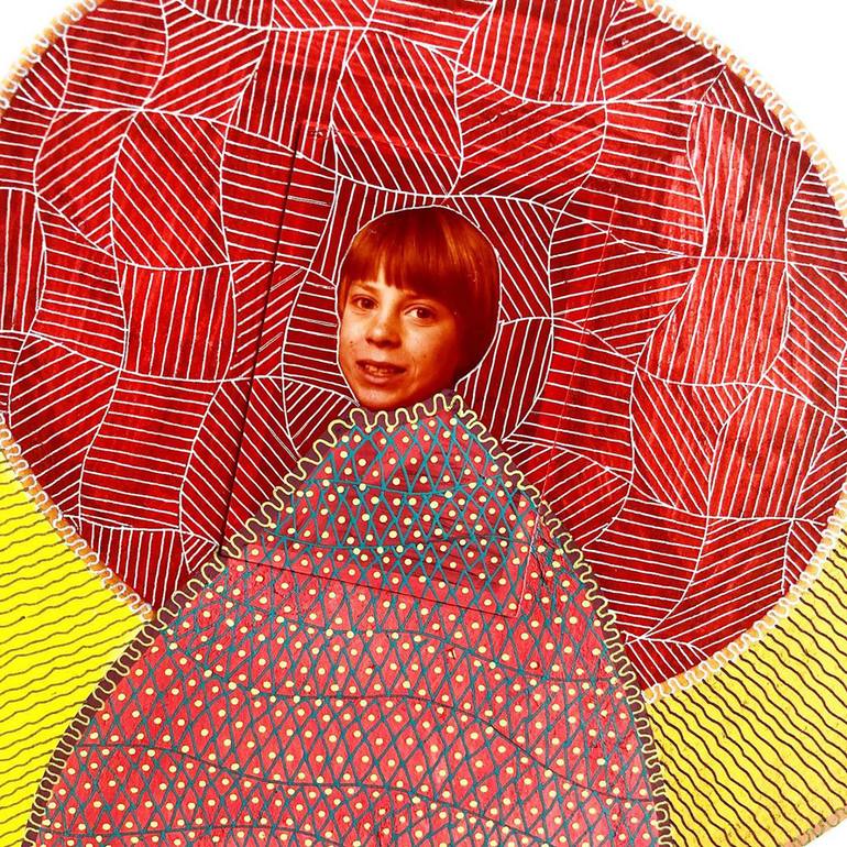 Original Abstract Children Collage by Naomi Vona
