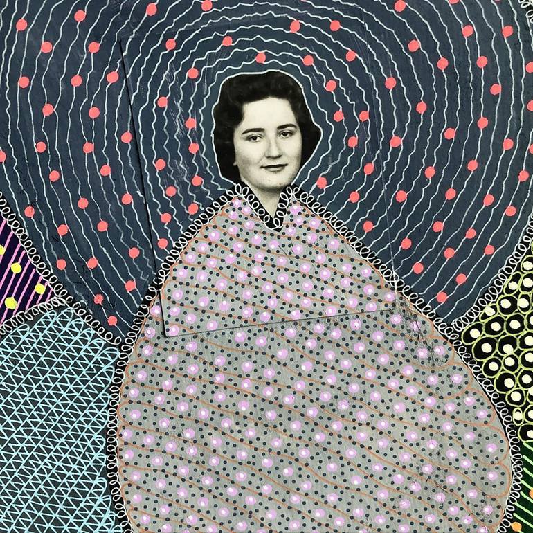 Original Illustration Patterns Collage by Naomi Vona