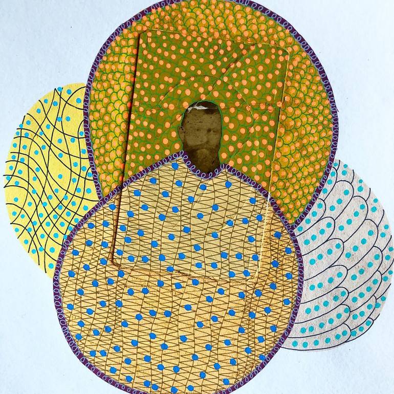 Original Abstract People Collage by Naomi Vona