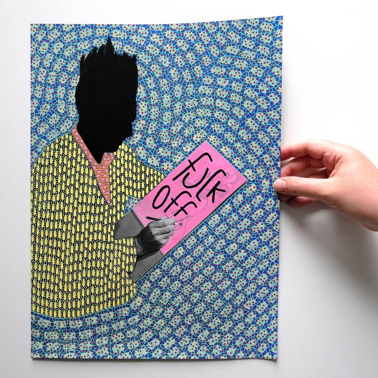 Original Abstract Humor Collage by Naomi Vona